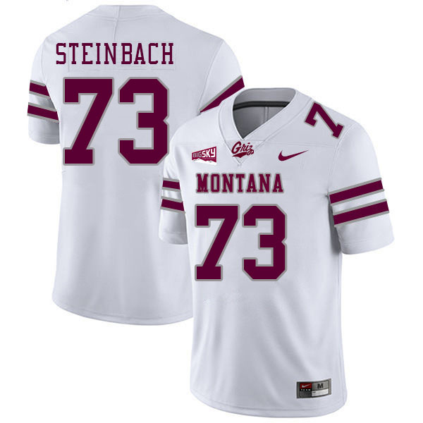 Montana Grizzlies #73 Trevor Steinbach College Football Jerseys Stitched Sale-White